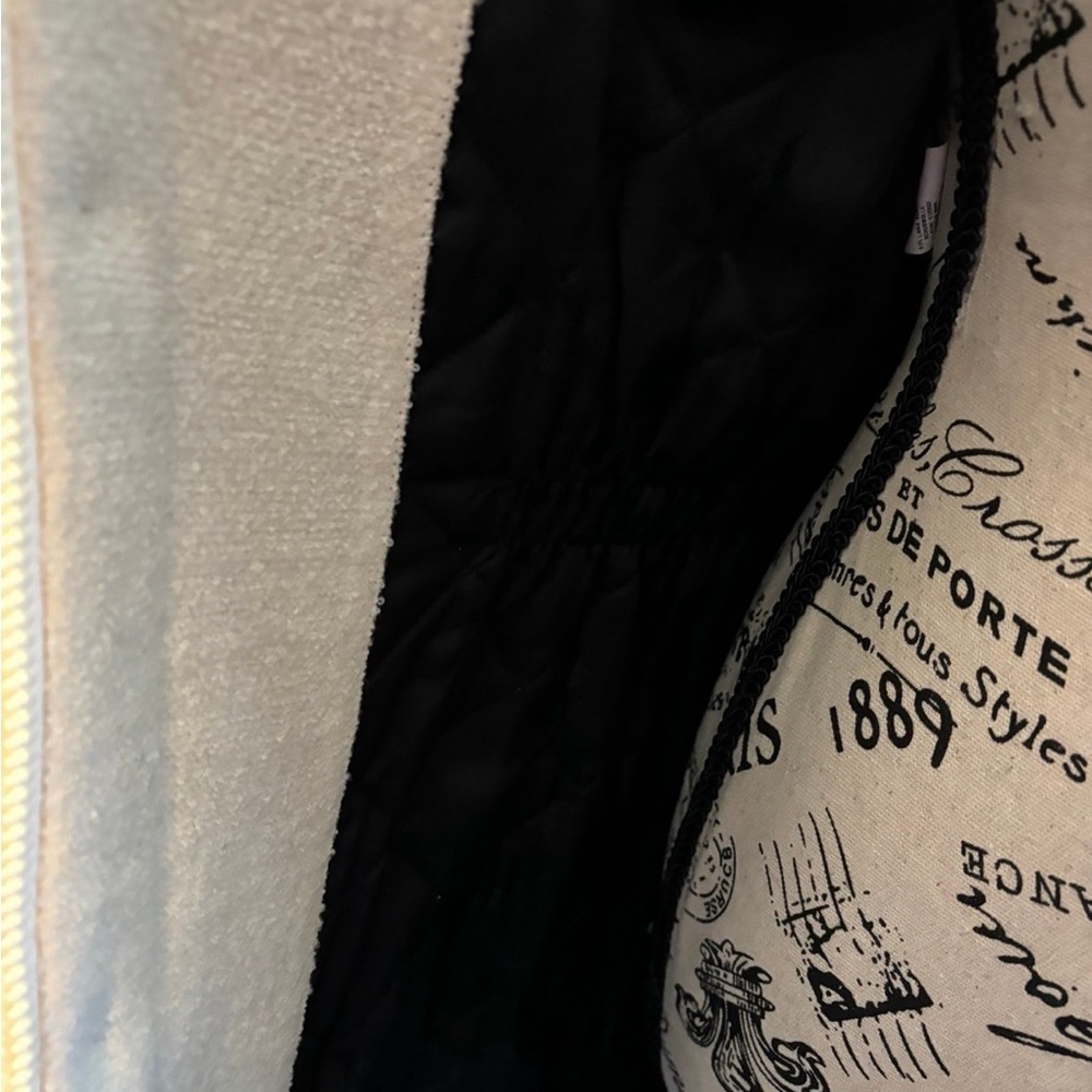 Moschino Couture Black & Cream Mixed-Material Coat - Picture 11 of 11